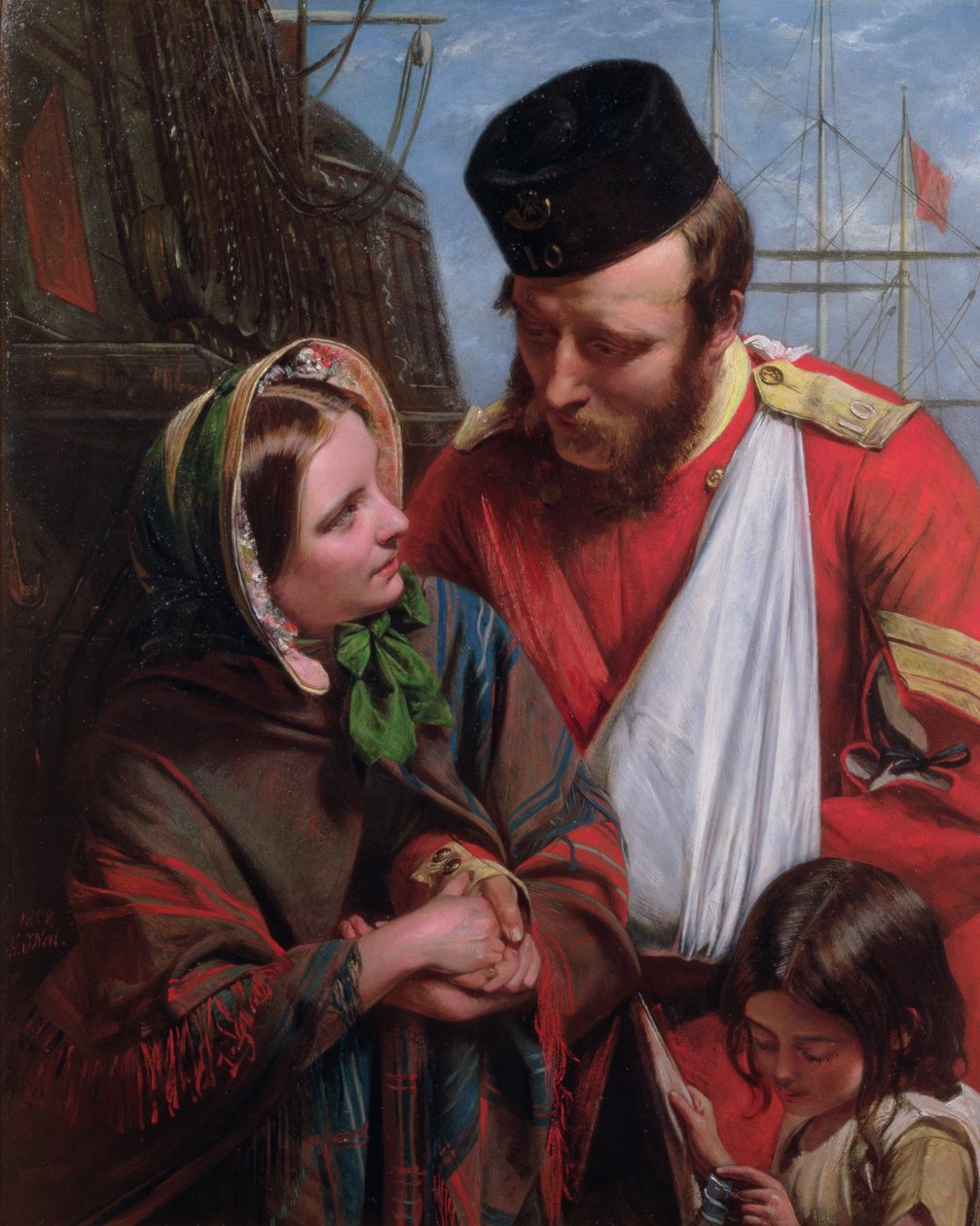 Weer thuis, 1858 door Henry Nelson O