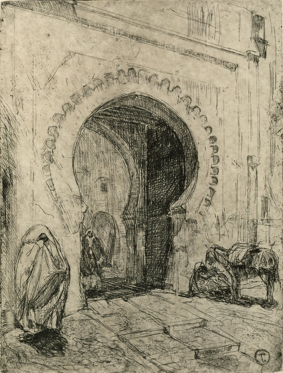 Poort in Tanger door Henry Ossawa Tanner