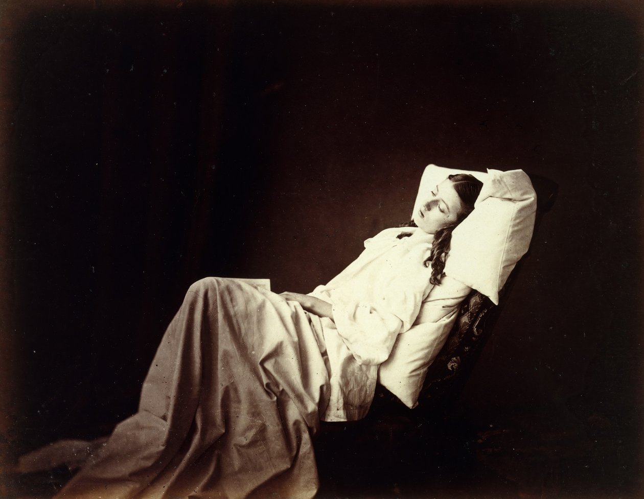 Ze vertelde nooit haar liefde, 1857 door Henry Peach Robinson
