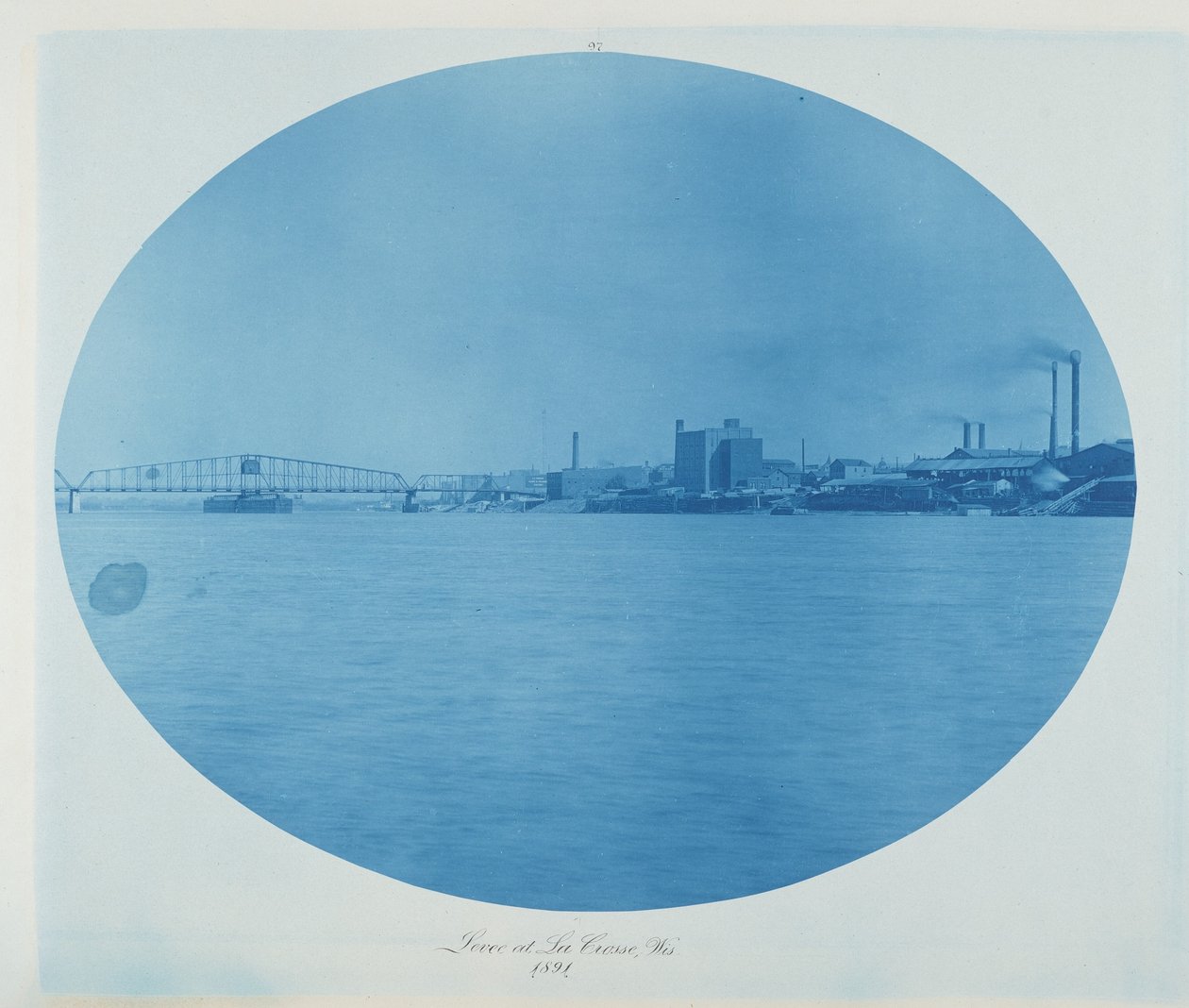 Levee bij La Crosse, Wis. door Henry Peter Bosse