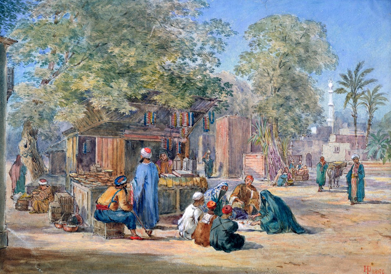 Egyptisch Dorp door Henry Pilleau