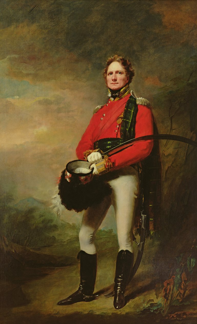 Majoor James Lee Harvey (c.1780-1848) door Henry Raeburn