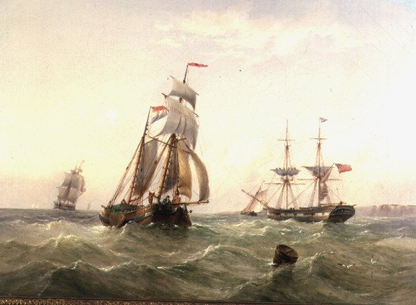 Schepen voor een Kustlijn door Henry Redmore