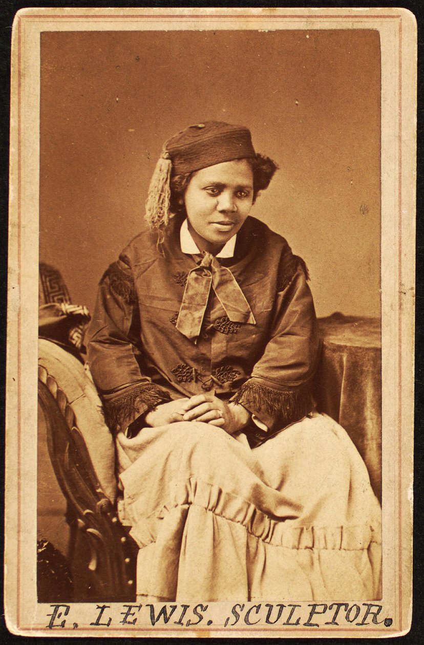 Carte de visite van Edmonia Lewis, c.1870 door Henry Rocher