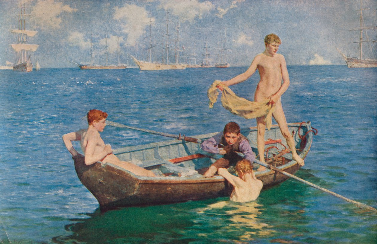 Augustus Blauw door Henry Scott Tuke