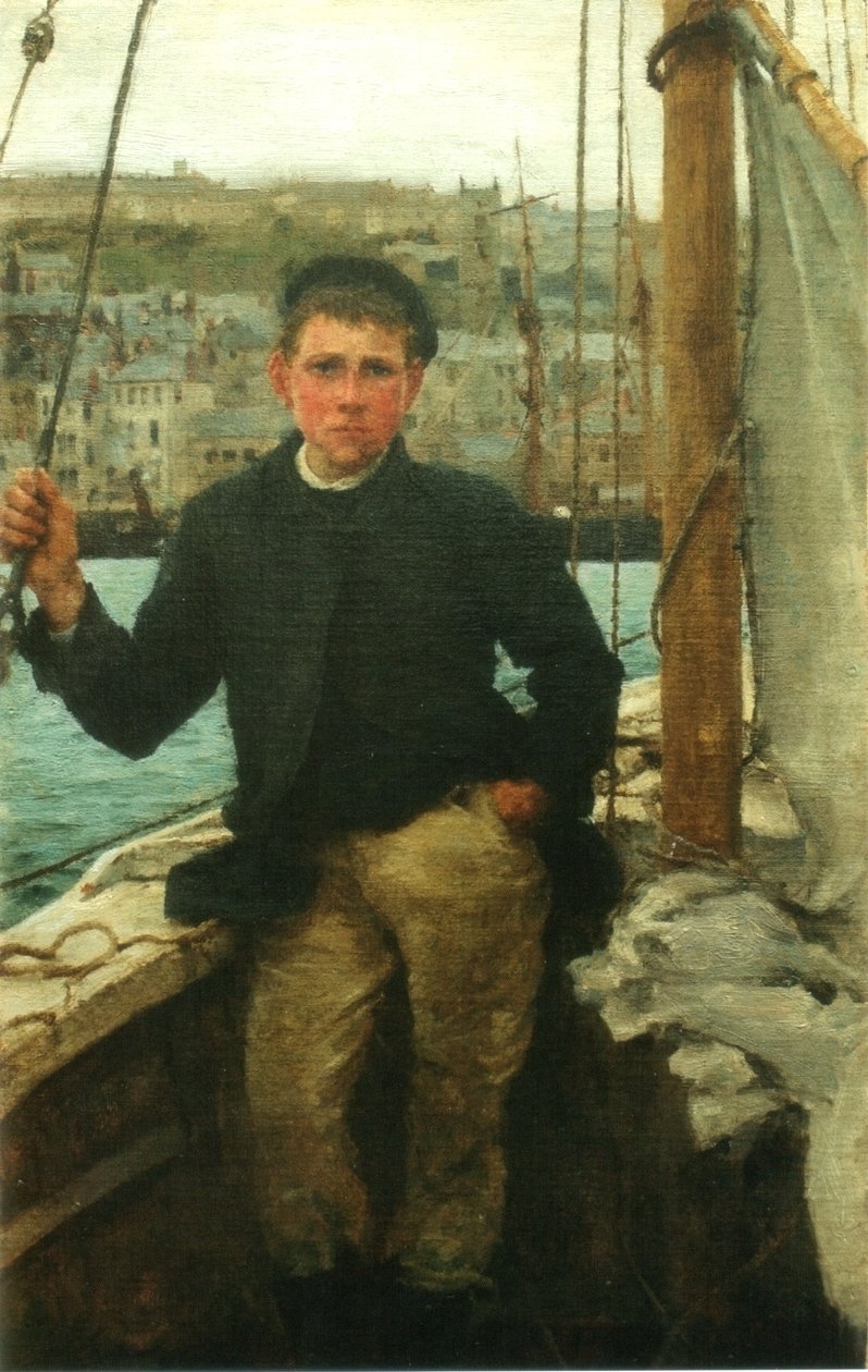 Portret van Jack Rolling door Henry Scott Tuke