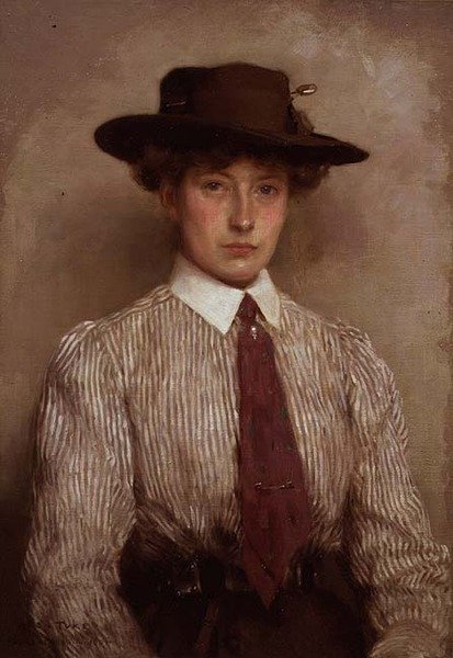 Portret van mevrouw Hamilton door Henry Scott Tuke