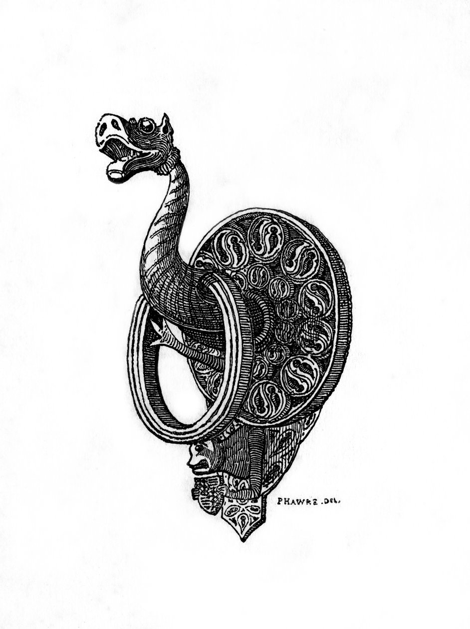 Deurklopper, laat 14e eeuw, 1843 door Henry Shaw