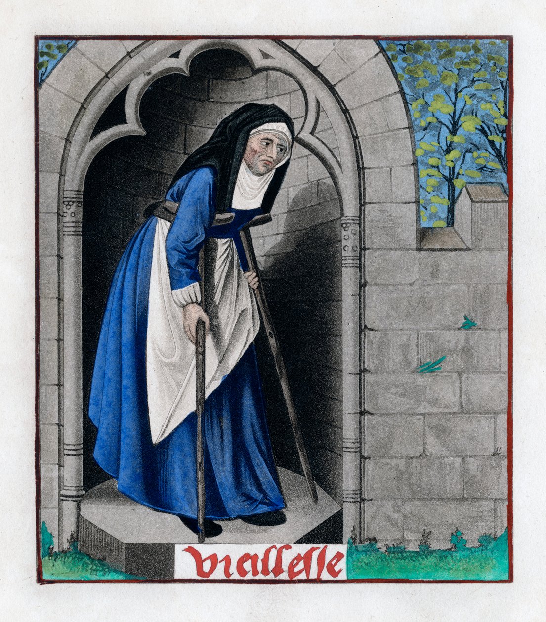 Ouderdom, ca. 1480, 1843 door Henry Shaw