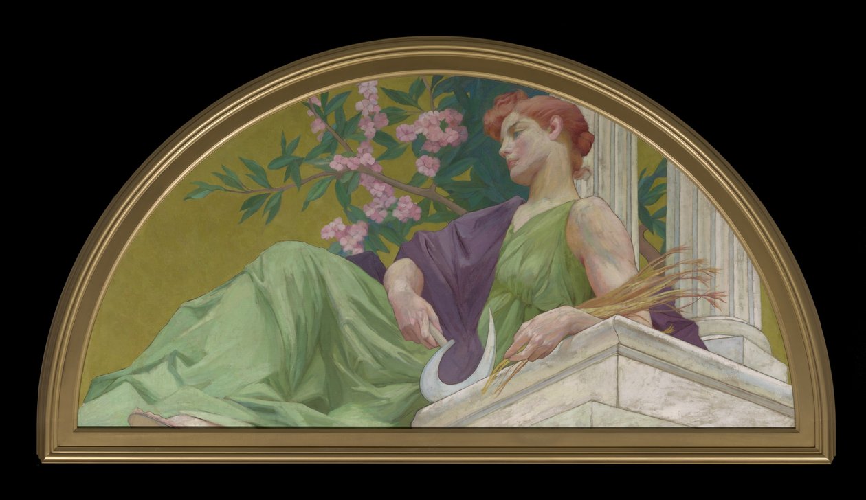 Muse van landbouw, 1893 door Henry Siddons Mowbray
