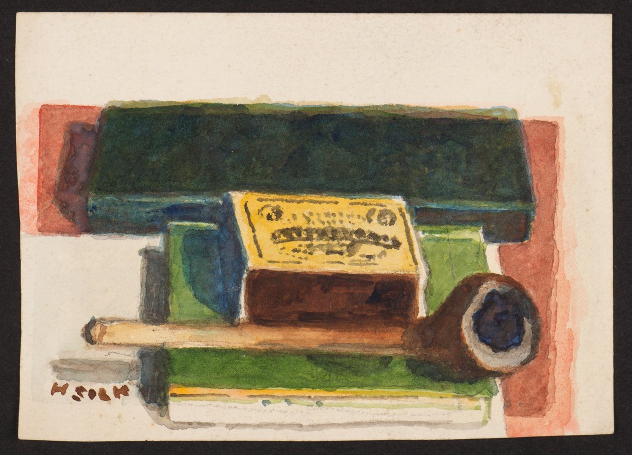 Lucifers en pijp, ca. 1930 door Henry Silk