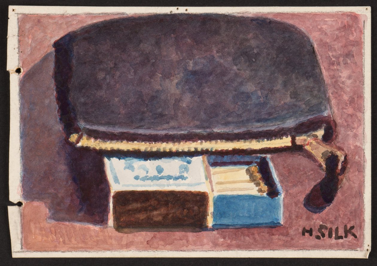 Portemonnee en lucifers, ca. 1930 door Henry Silk