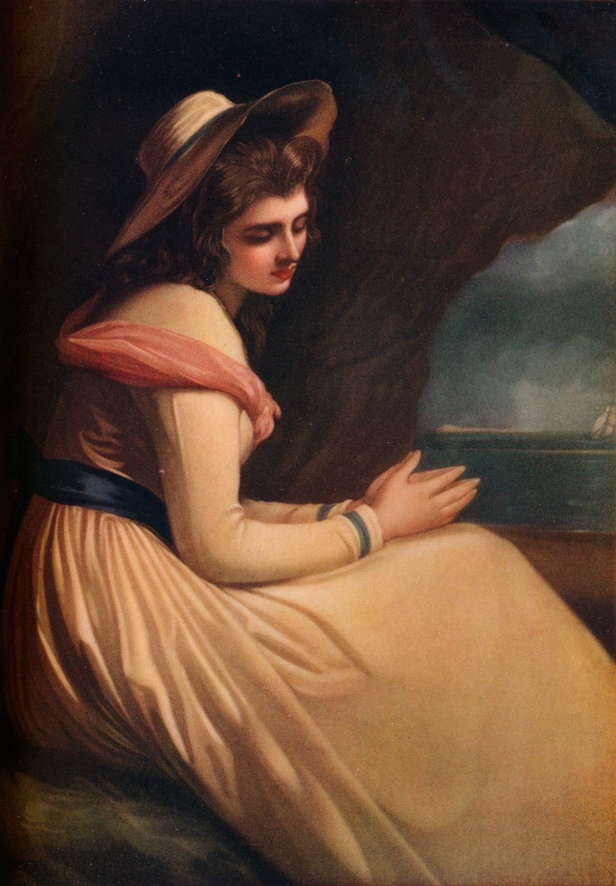 Lady Hamilton als Ariadne, 18e eeuw door Henry T Greenhead