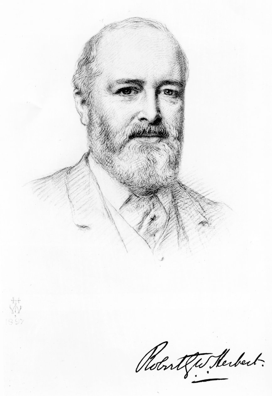 Sir Robert Herbert, 1897 door Henry Tanworth Wells