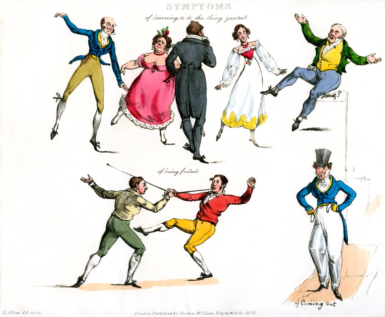 Symptomen van vermaak, 1822 door Henry Thomas Alken