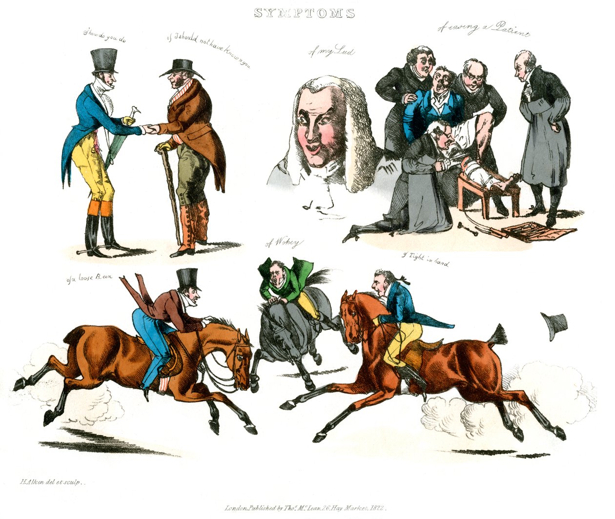 Symptomen van vermaak, 1822 door Henry Thomas Alken