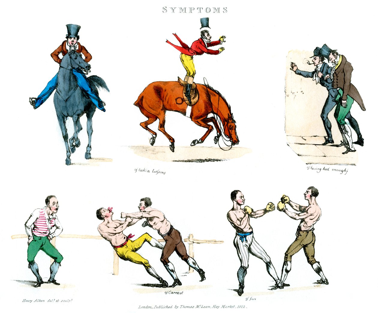 Symptomen van vermaak, 1822 door Henry Thomas Alken