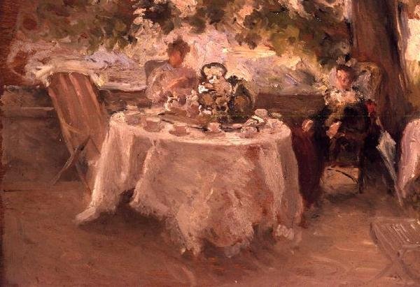 Het theekransje door Henry Tonks