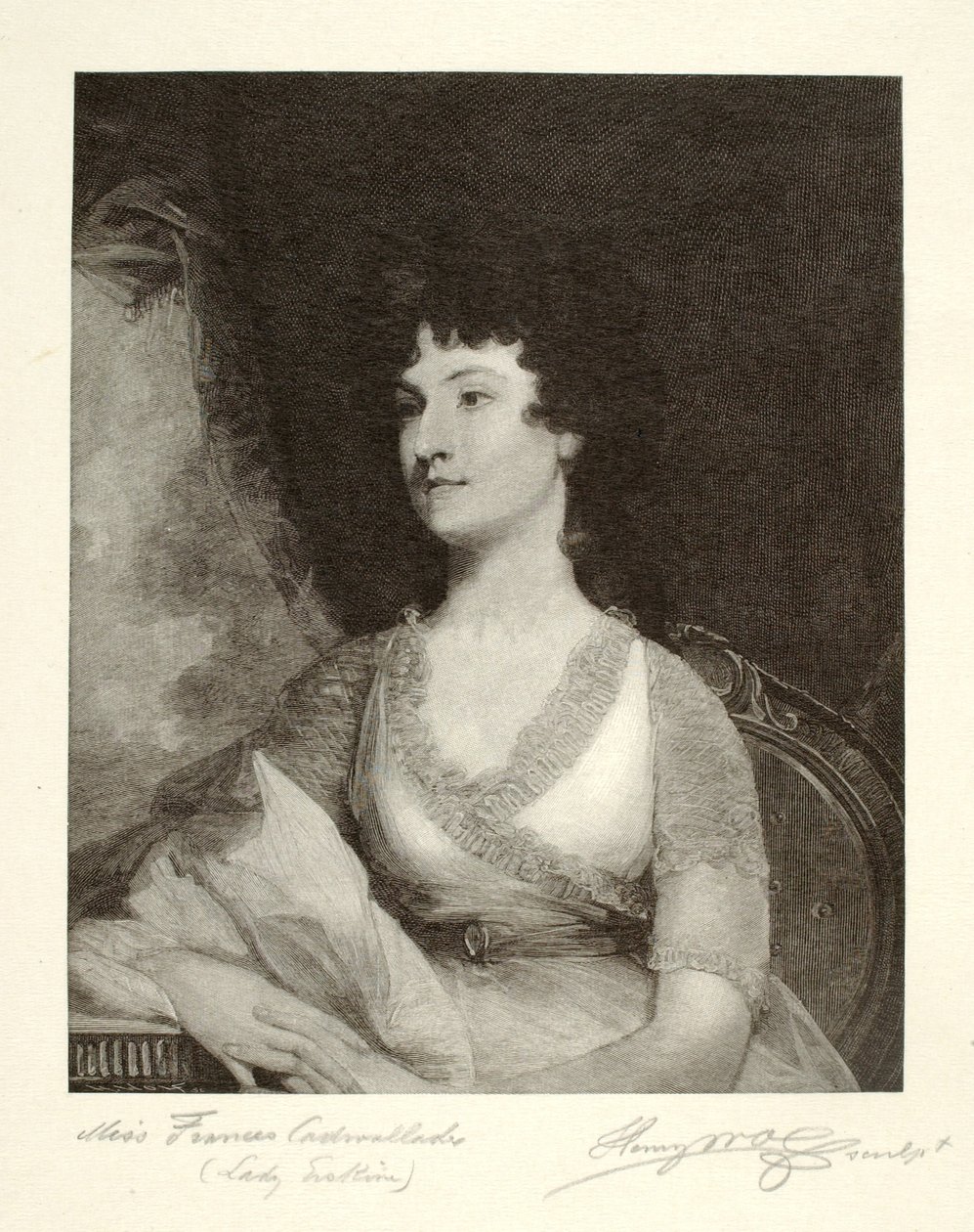 Miss Frances Cadwalader (Lady Erskine) door Henry Wolf
