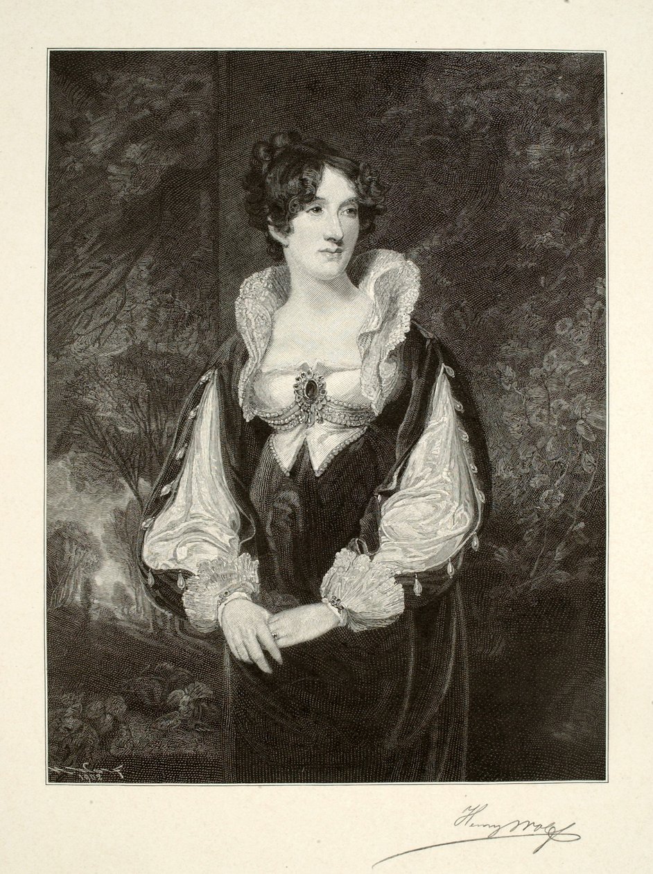 Portret van een dame door Henry Wolf