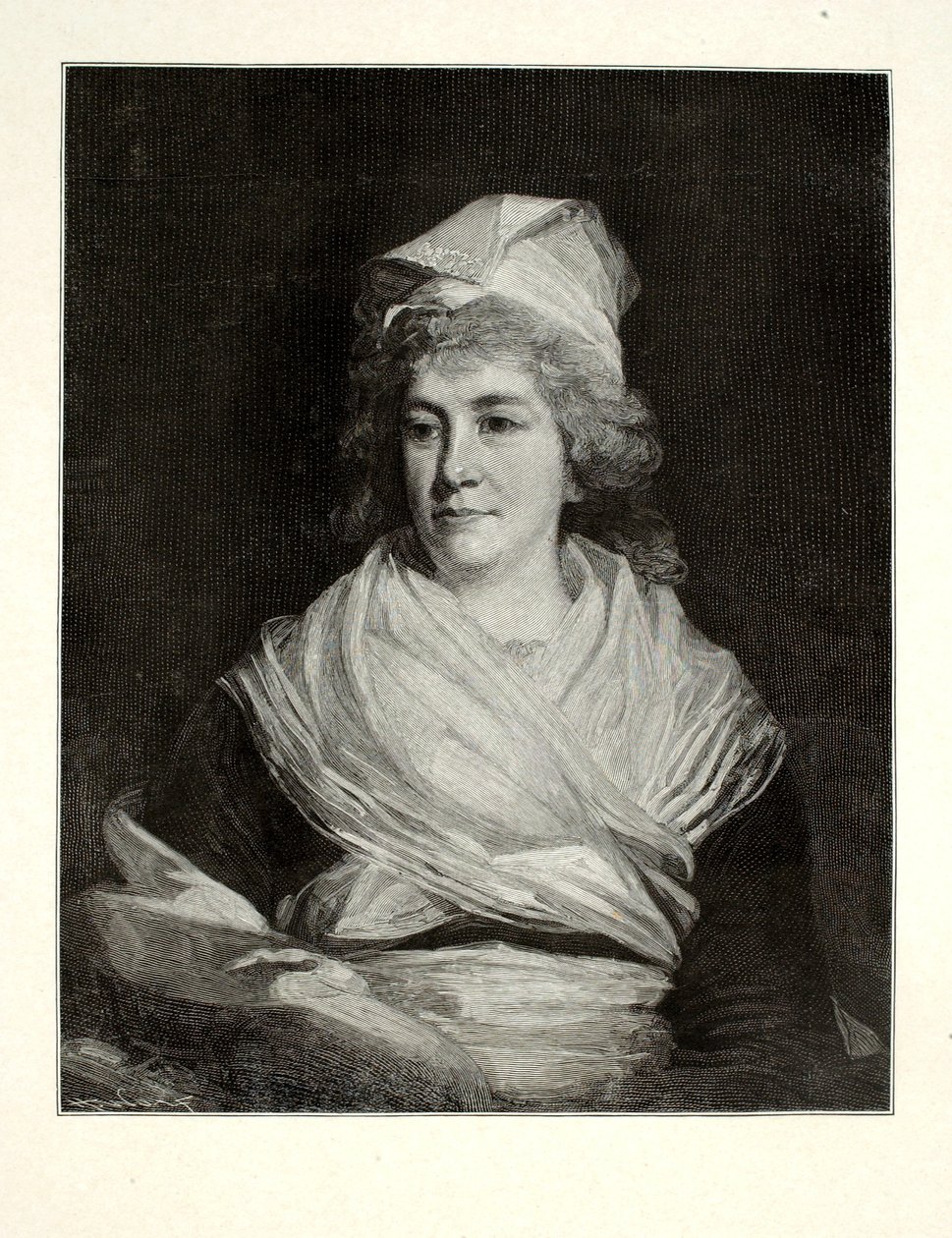 Sally Franklin (Sarah Bache) door Henry Wolf