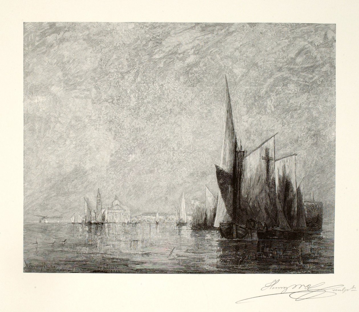 San Giorgio, Venetië door Henry Wolf