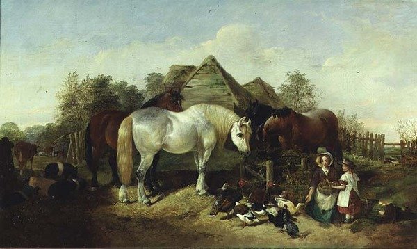 De boerderij door Henry Woollett