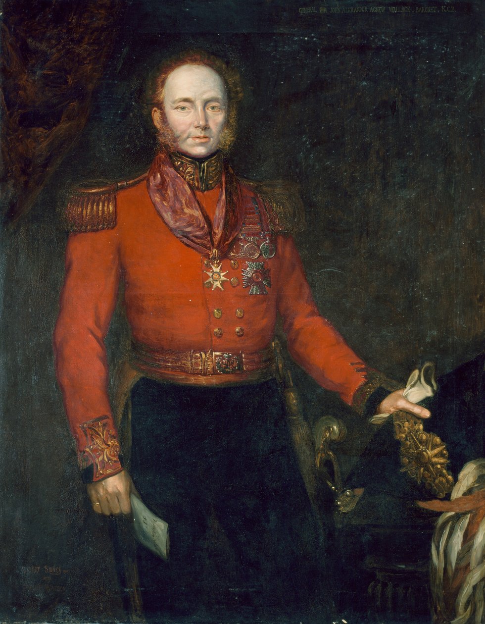 Generaal-majoor John Alexander Dunlop Agnew Wallace (ca. 1775-1857) 1835 door Herbert Sidney