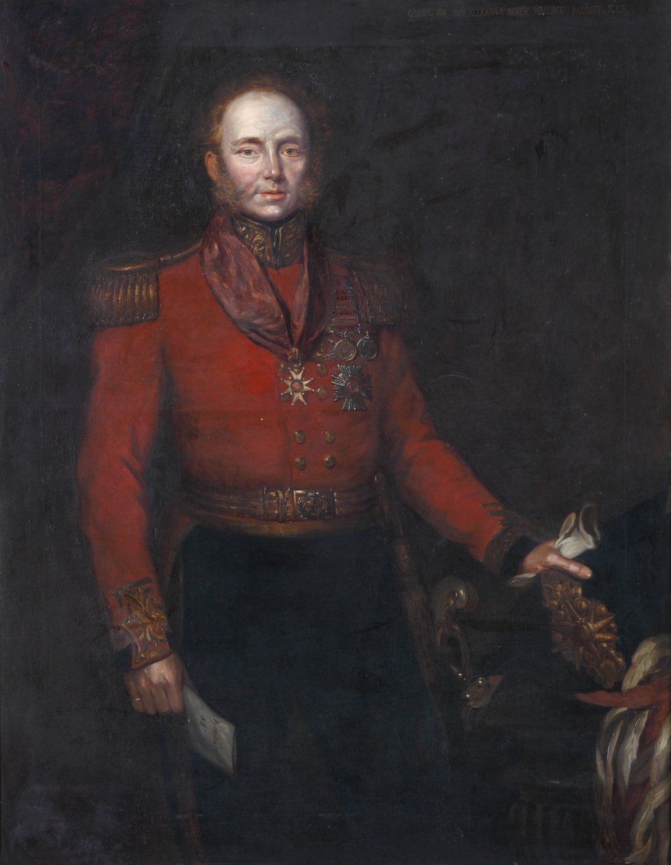 Generaal-majoor John Alexander Dunlop Agnew Wallace, c.1829 door Herbert Sidney