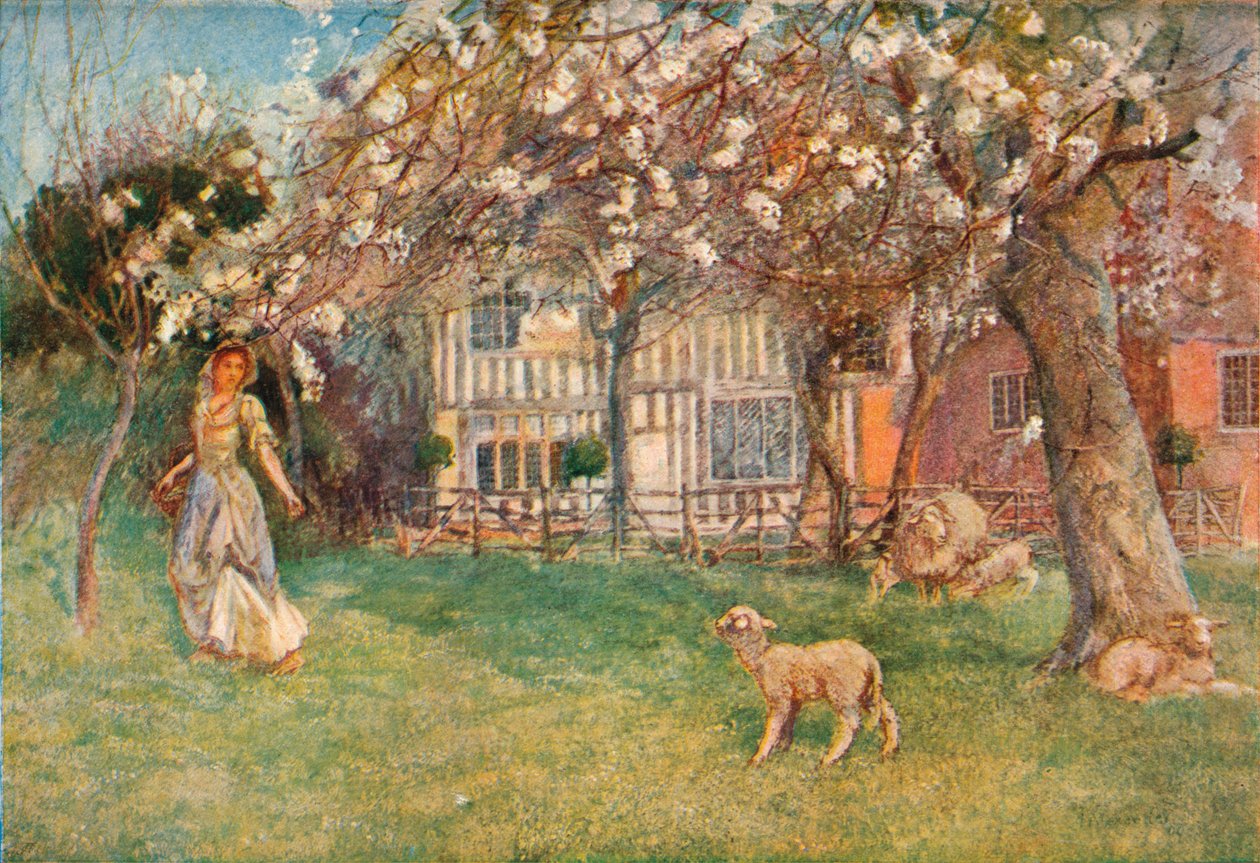 Lammetjes, ca. 1904 door Herbert Alexander Collins