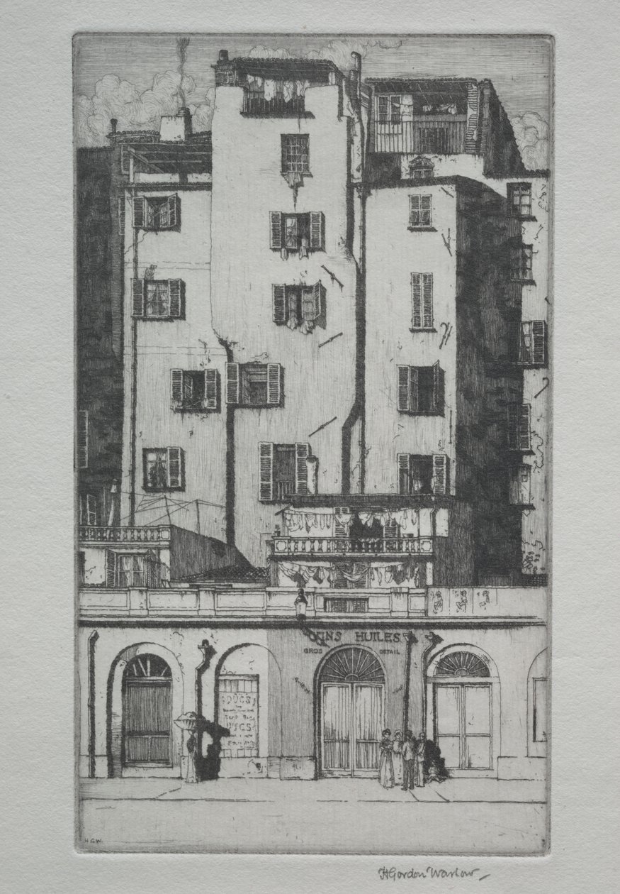 Hoge Huizen, Menton door Herbert Gordon Warlow