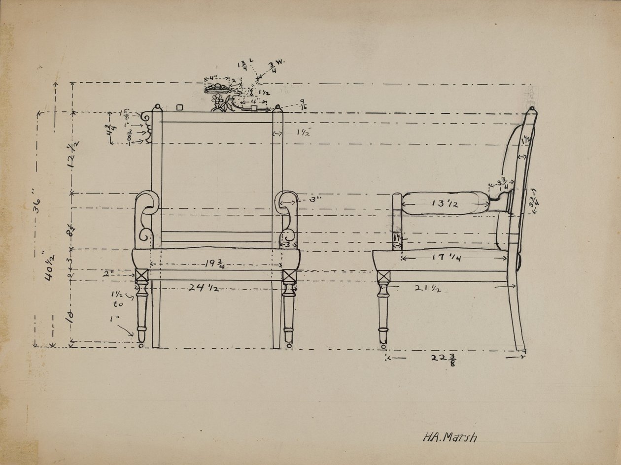 Stoel door Herbert Marsh