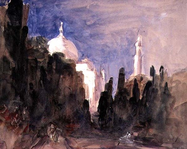 De tuinen van de Taj Mahal door Hercules Brabazon Brabazon