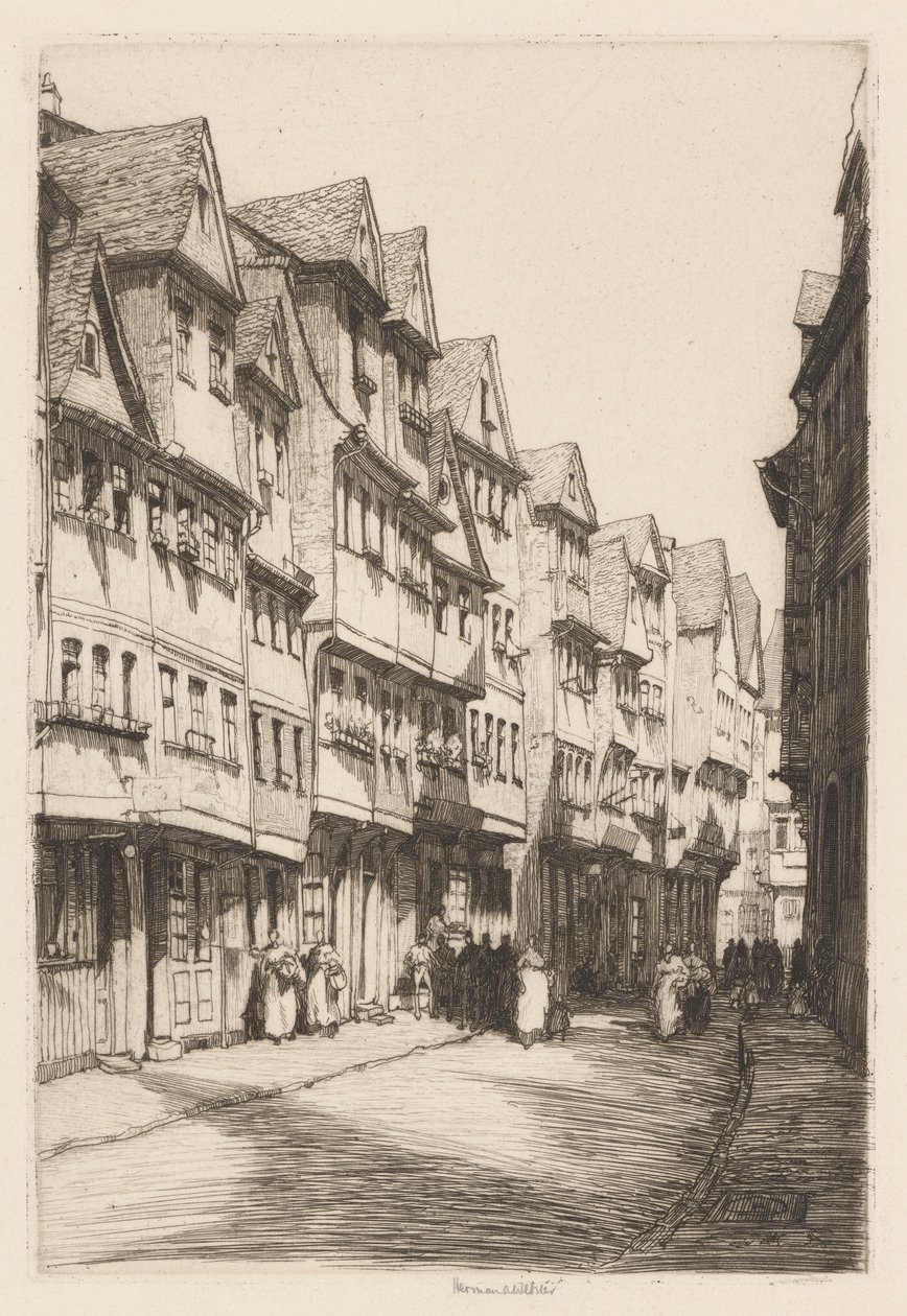 Klostergasse, Frankfurt door Herman Armour Webster