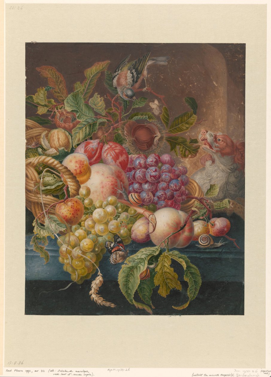 Fruitstilleven door Herman Henstenburgh (possibly)