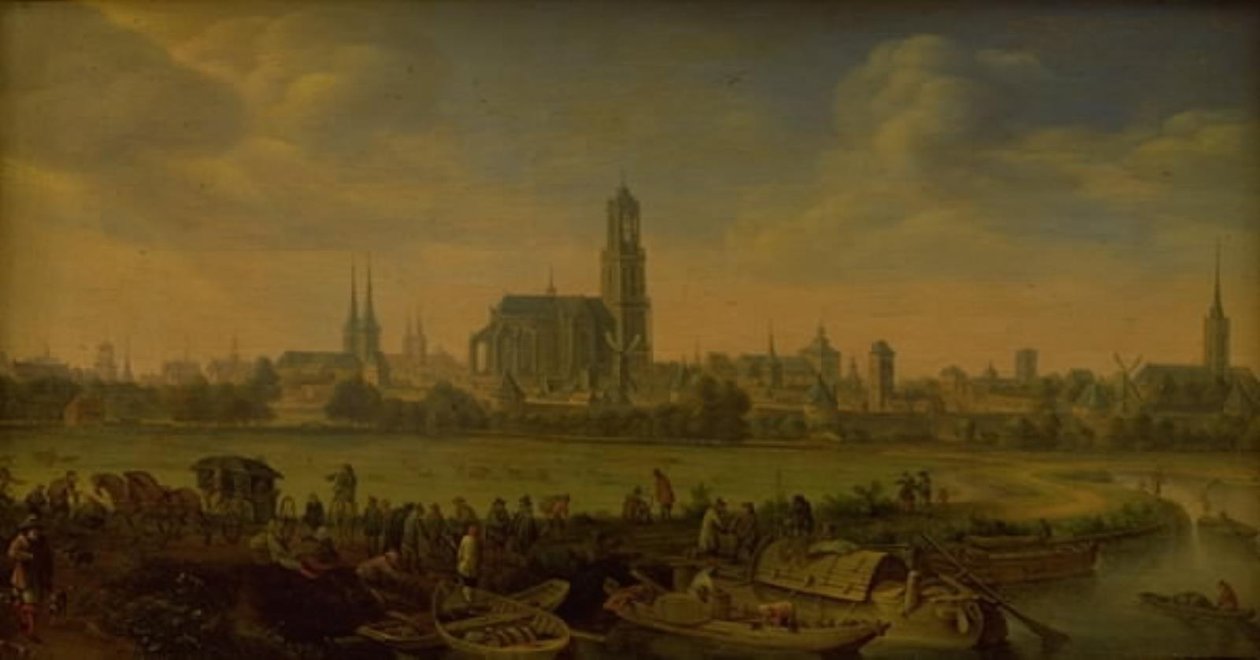 Uitzicht op Utrecht door Herman Saftleven
