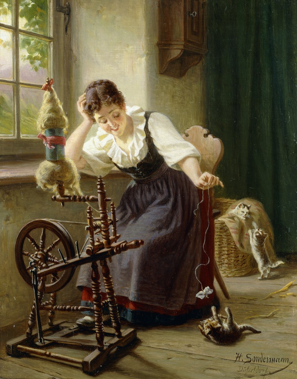 Spelen met de kat door Herman Sondermann