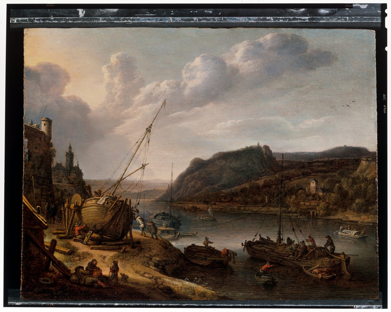 Een rivierlandschap door Herman the Younger Saftleven