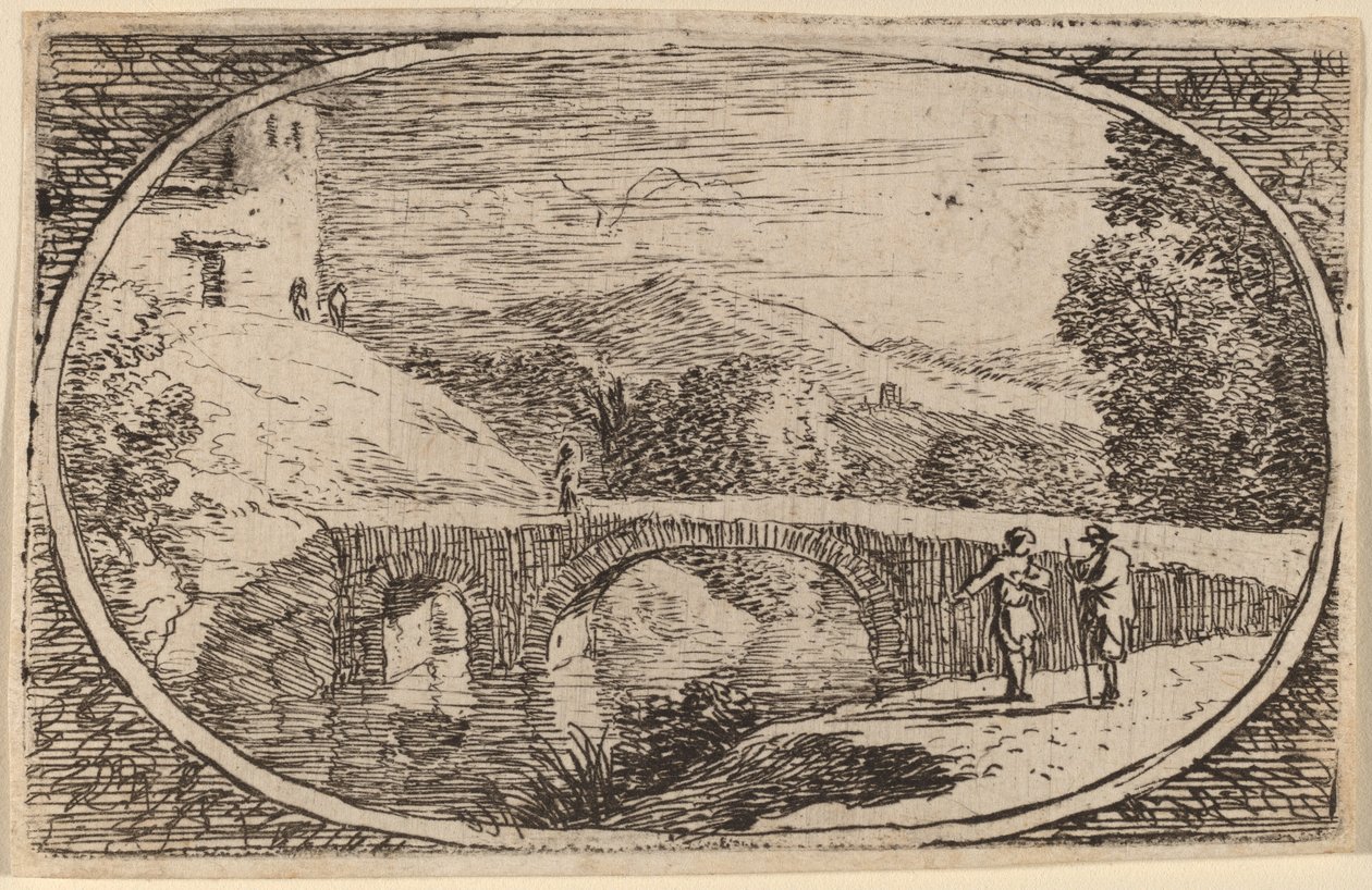 Een Stenen Brug door Herman van Swanevelt