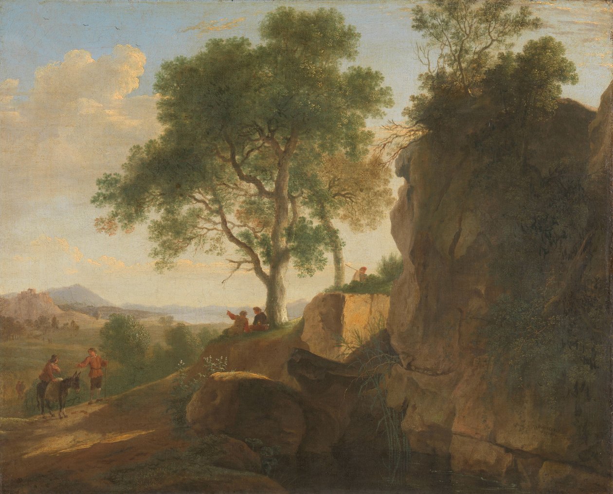 Italiaans landschap door Herman van Swanevelt