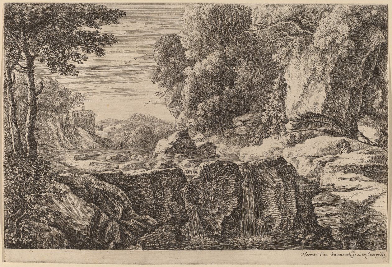De Kleine Waterval door Herman van Swanevelt
