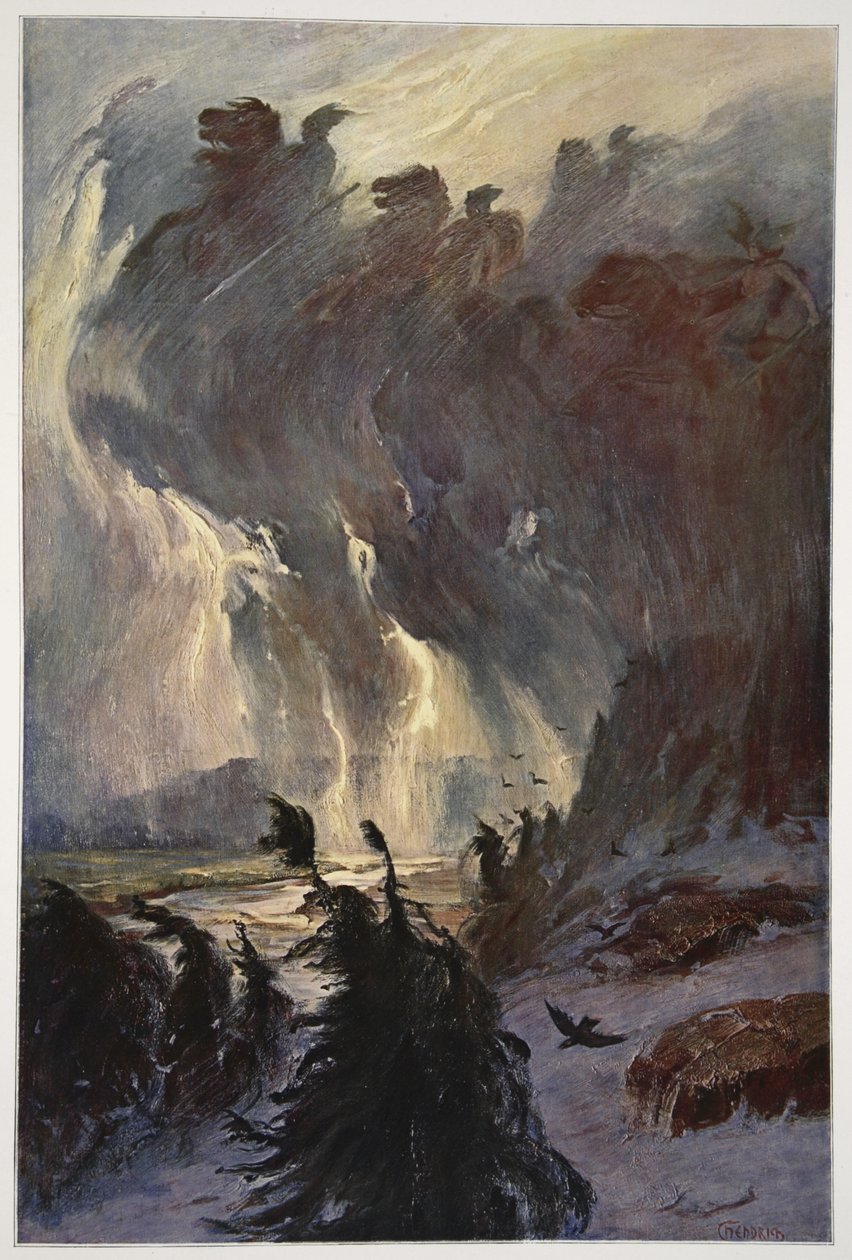 Rit van de Walkuren, 1906 door Hermann Hendrich