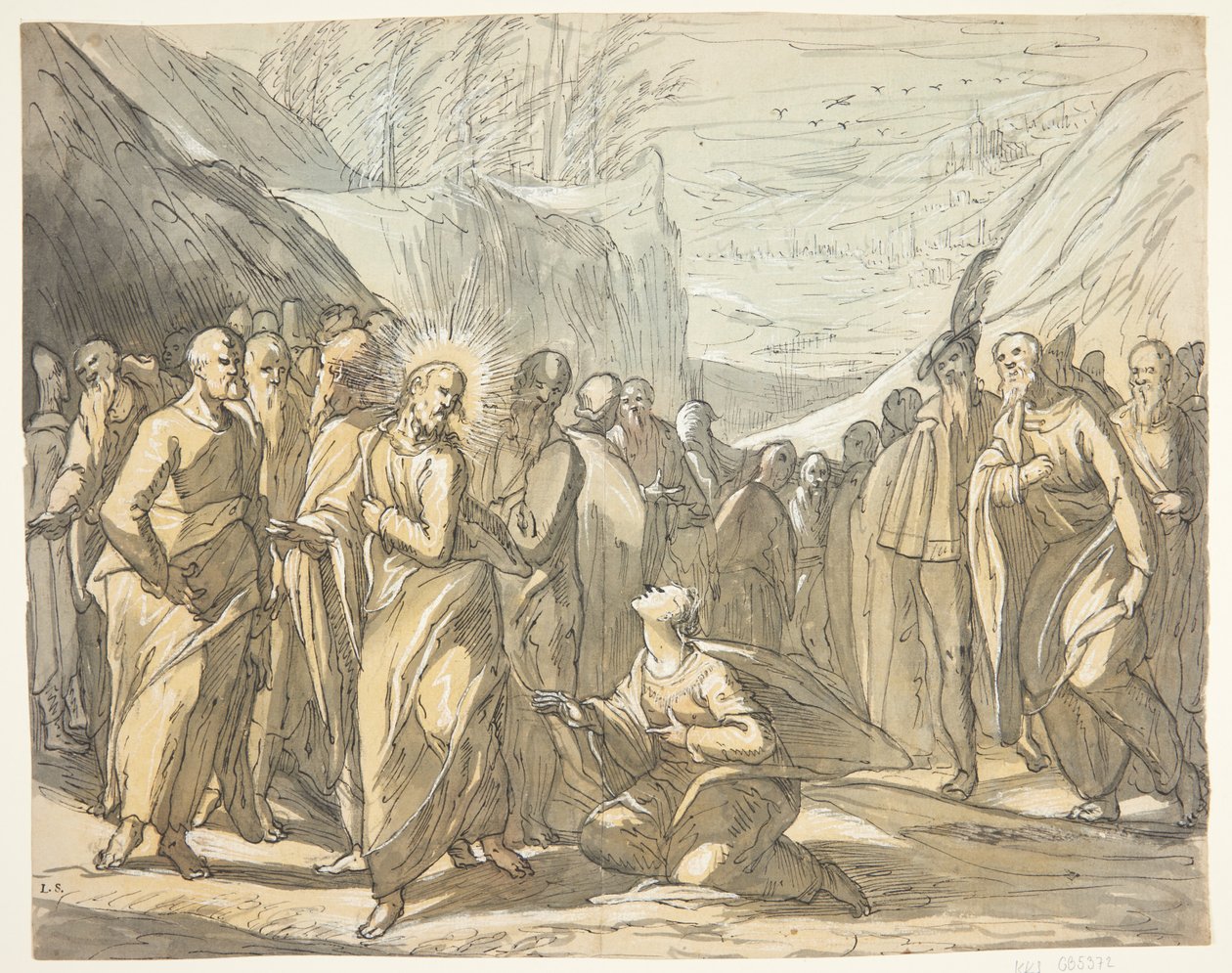 Christus en de Kanaänitische vrouw door Hermann Weyer