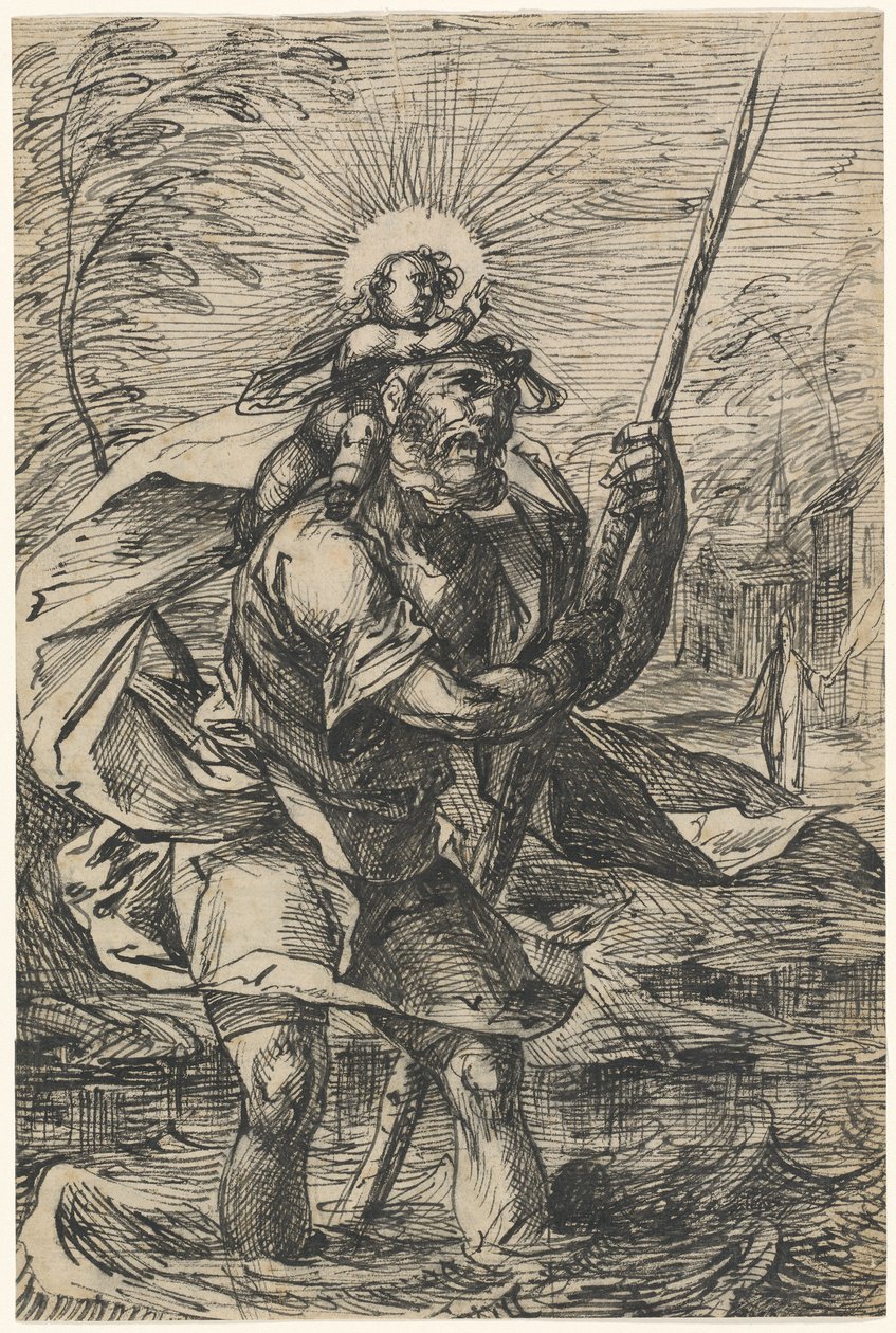 Sint-Christoffel door Hermann Weyer
