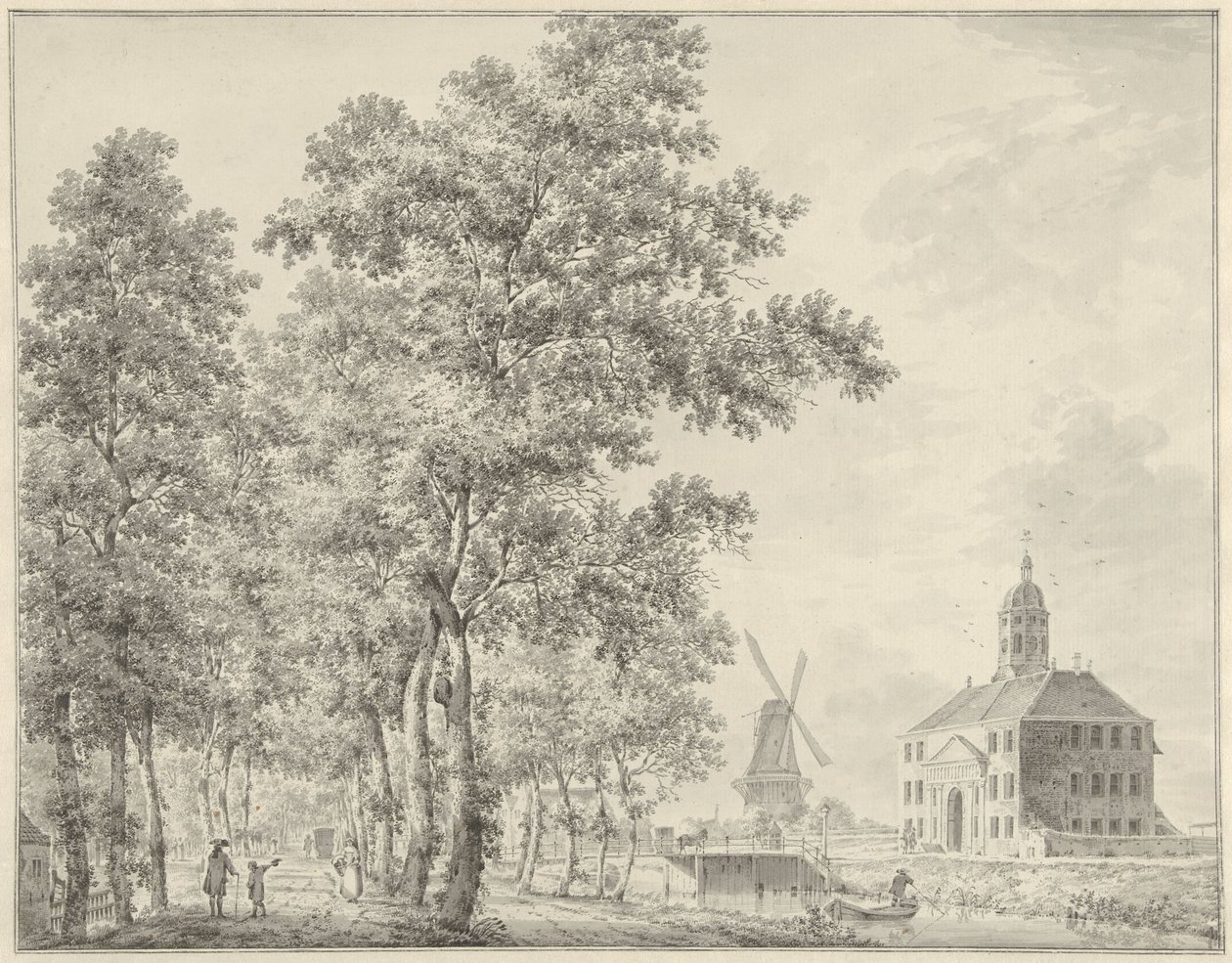 De Muiderpoort te Amsterdam door Hermanus Petrus Schouten
