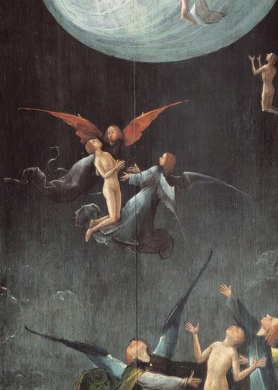 De opgang naar het hemelse paradijs door Hieronymus Bosch