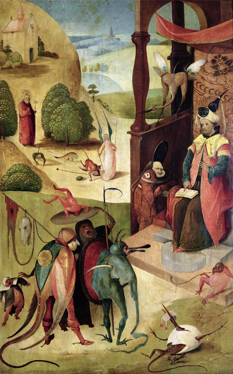 St. Jacobus en de tovenaar door Hieronymus Bosch