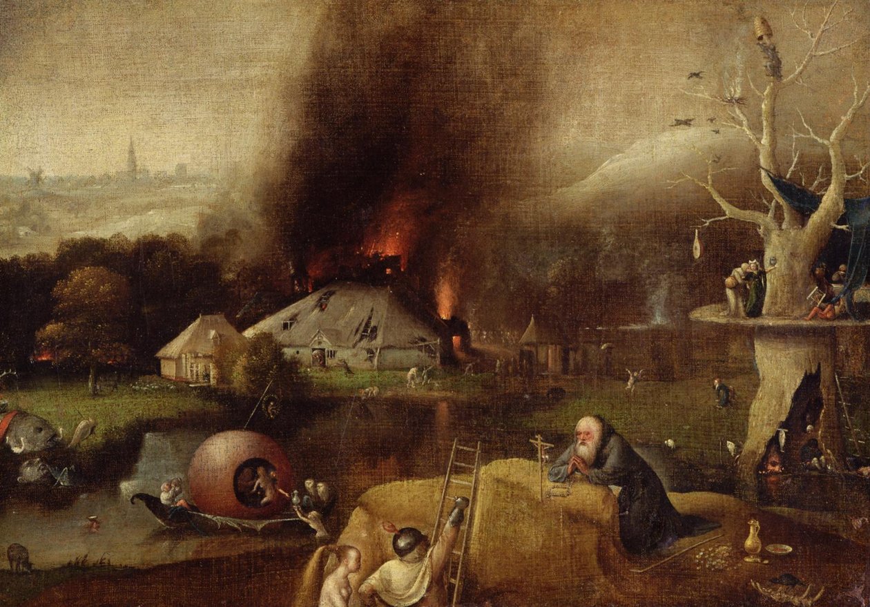 Verzoeking van Sint-Antonius (Chrysler Museum of Art) door Hieronymus Bosch