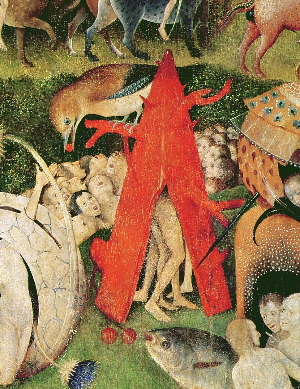 De Tuin der Lusten, c.1500 (detail) door Hieronymus Bosch