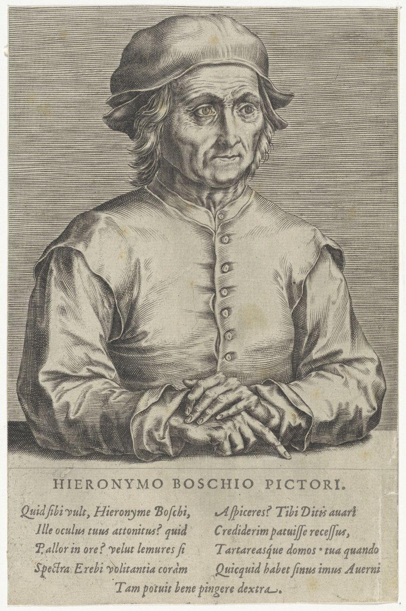 Portret van Jheronimus Bosch door Hieronymus (after) Bosch
